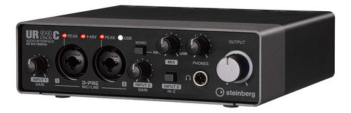 Interfaz De Audio Steinberg Ur22c 2x2 Usb 3.0 Con Cubase Ai