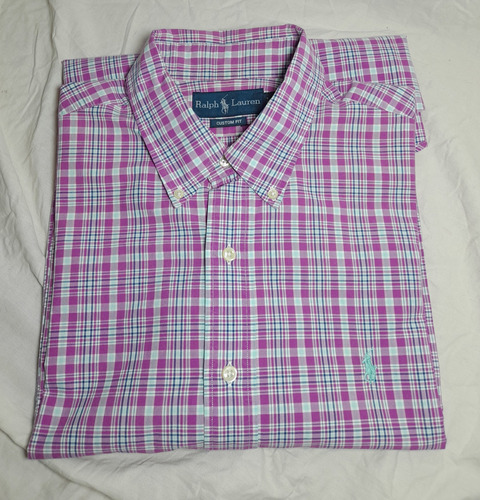 Camisa Polo Ralph Lauren Excelente Custom Fit Talle 16 1/2