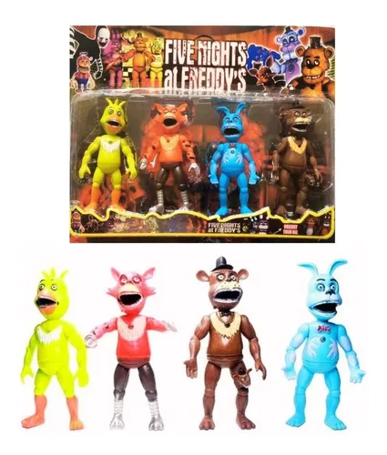 Kit com 5 bonecos Five Nights at Freddy animatronic Fnaf Location