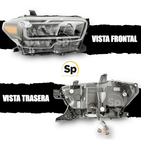 Imagen 3 de 5 de Faros Principales Full Led Toyota Tacoma 2016 - 2022