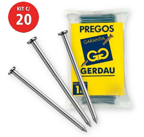 Prego 15x15 Com Cabeça 20kg Gerdau