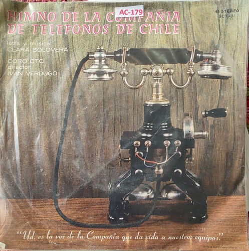 Vinilo Single Coro Ctc Himno De La Cía De Teléfonos (ac179