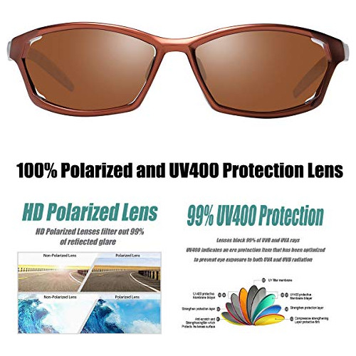 Gafas De Sol Deportivas Polarizadas Hombres, Montura De...