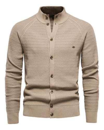 Cardigan De Punto Men's Cotton Sweater With Botones