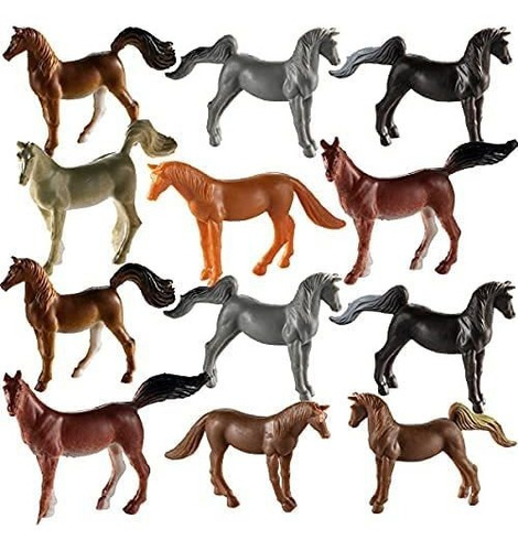 Mini Figuras De Juguetes De Caballo De Plástico - Wb33i