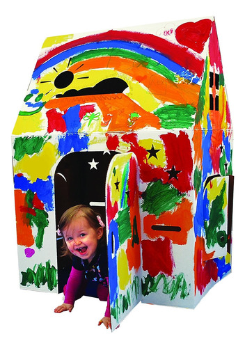 Casita De Juegos De Easy Playhouse, Blanco