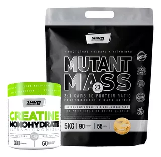 Kit Creatina 100% Pura 300g + Mutant Mass 5kg Star Nutrition