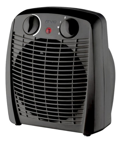 Calefactor Atvio Portatil Eléctrico Negro 23cm De Alto 1500w