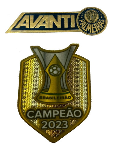 Patch Campeão Brasileiro 2023 3d Aveludado + Dourado