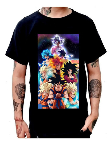 Playera Goku Transformaciones Dragon Ball Z Gt Super