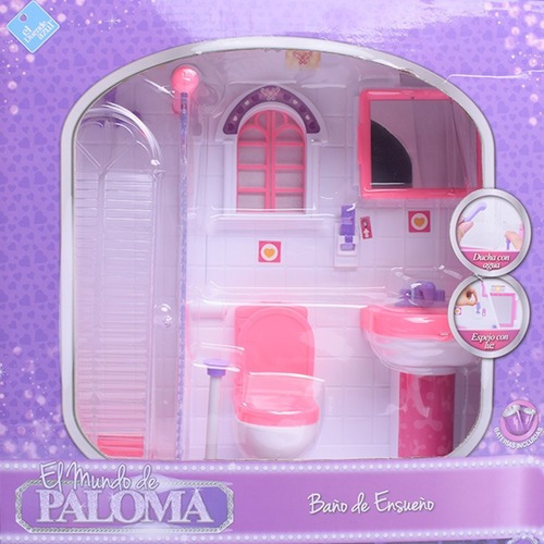 Juego De Baño Para Muñecas El Mundo De Paloma Duende Azul