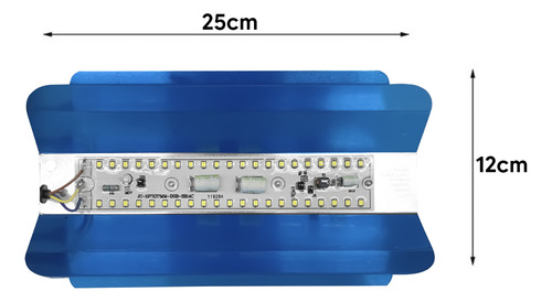 Kit 6 Refletor Led 100w Cor Da Luz Branco Frio 6500k