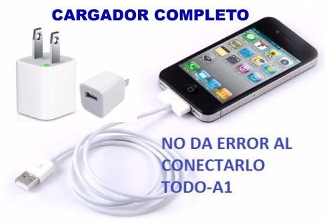 Cable Cargador Certificado Usb iPhone 4 4s iPod Todo-a1
