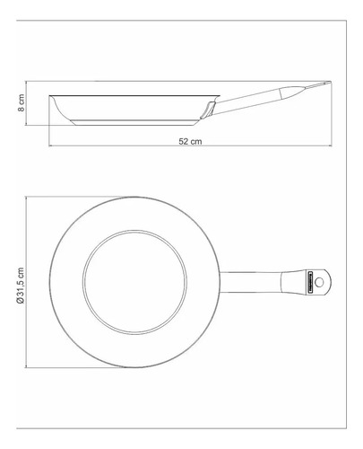 Sarten Acero Inox 30 Cm - 2.9 L Tramontina Professional Plateado