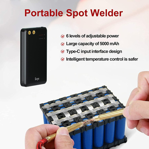 Mini Soldador De Puntos Portátil De Mano De 5000 Mah, 6 Engr