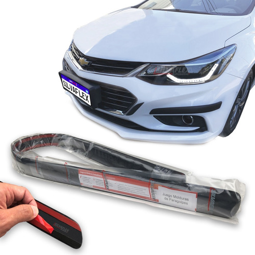 Chevrolet Cruze 4p 16/2020 Kit Baguetas Molduras Paragolpes