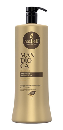 Shampoo Mandioca Haskell 1 Litro Auxílio No Crescimento 