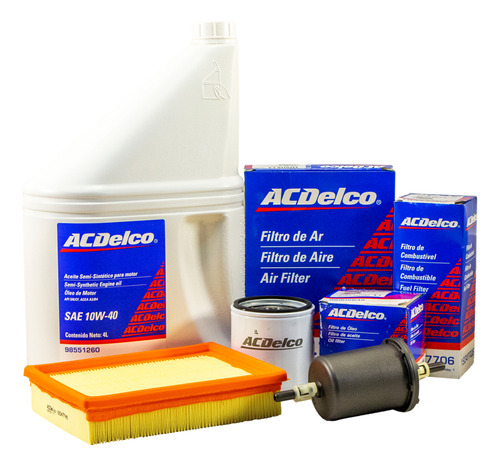 Kit Filtros+aceite Acdelco Chevrolet Prisma 2013/ 1.4 8v(c)