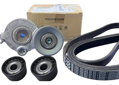 Kit Tensor + Polea + Correa Poli-v Vw Amarok V6 