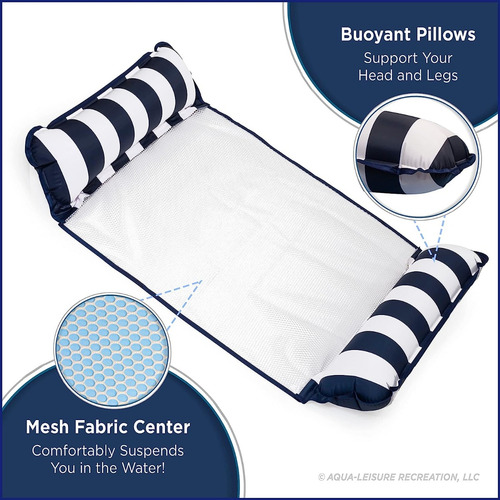 Aqua Original 4 En 1 Monterey Hammock Flotador De Piscina...