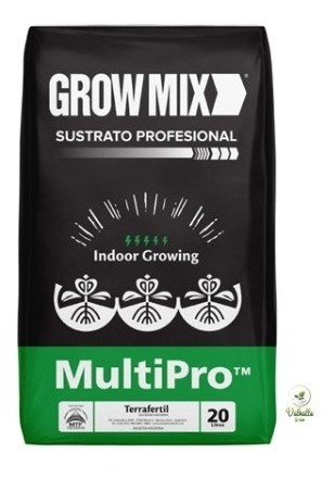 Growmix Sustrato Multipro 20 Lts Ideal Indoor Grow Valhalla