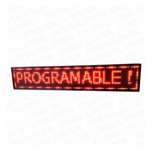 Cartel Programable Led / Interior / Rojo / 4mt X 40 Cm /wifi