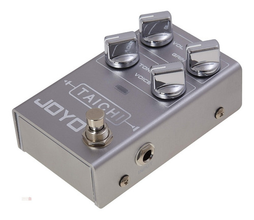 Pedal De Efectos Overdrive R-02 Para Guitarra Joyo Taichi Color Plateado