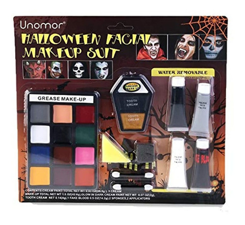 Kit De Pintura Facial Para Halloween