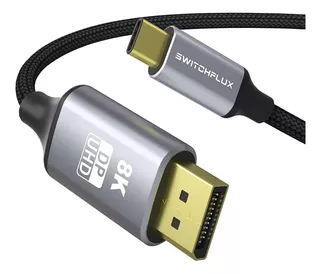 Cable Usb C A Displayport 1.4 8k@60hz 4k@144hz 1.82 Metros