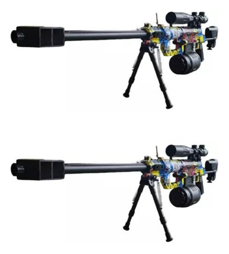 Rifle De Hidrogel M200 Francotirador Mira Funcinal X2