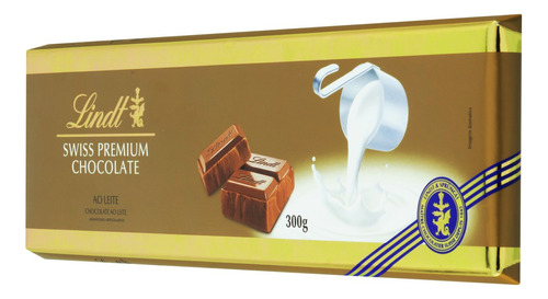 Chocolate ao leite Swiss Premium Lindt  cartucho 300 g