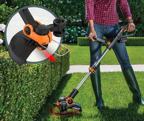 Cortacésped Inalámbrico Worx De 20v Con Accesorios Color
