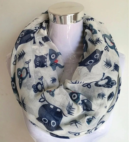 Envío Gratis Bird Infinity Scarf Bufanda De Anillo Circle