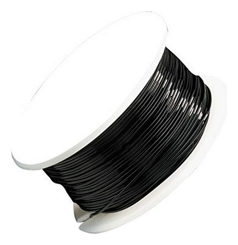 Alambre - 28 Gauge Black Artistic Wire Spool 40 Yards Jewelr