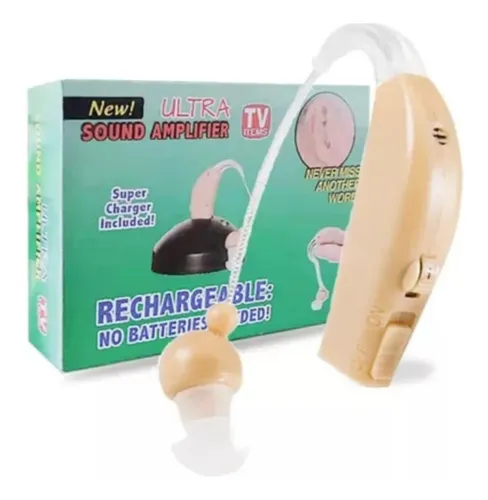 comprar Audifonos Recargable De Sordera Amplificador Color Beige