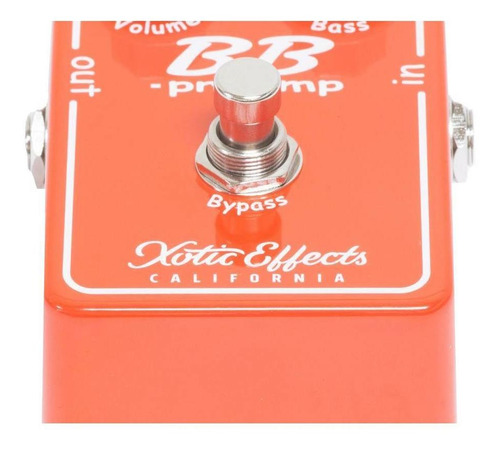 Pedal de efeito Xotic California BB preamp V1.5 laranja