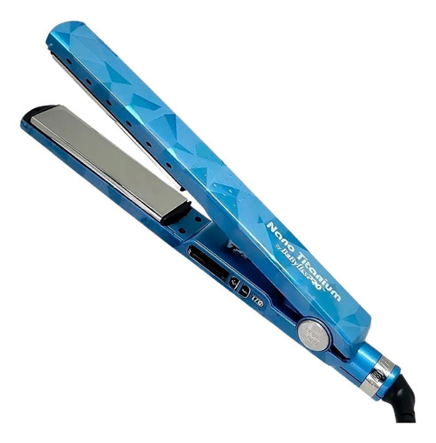 Prancha Babyliss Pro Nano Titanium Vetro Azul 110v