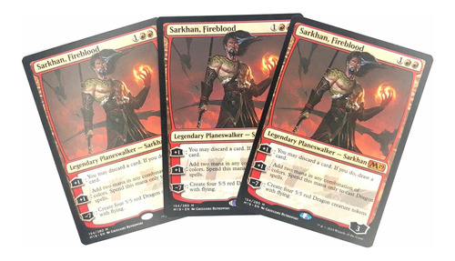 Sarkhan Fireblood X3 - Carta Original De Magic The Gathering