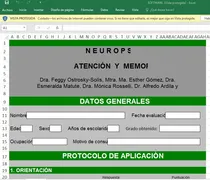 Comprar Test Neuropsi Atencion Y Memoria Aym 6 A 85 Años - Software 