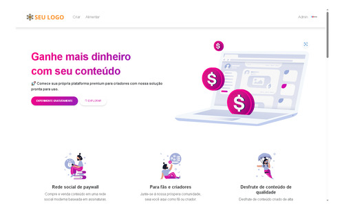 Sistema Saas Para Criadores De Conteúdo Php