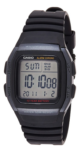Casio W96h-1bv Classic Sport Digital Black Watch