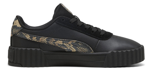 Zapatilla Puma Carina 3.0 Snake Chic Negro Mujer