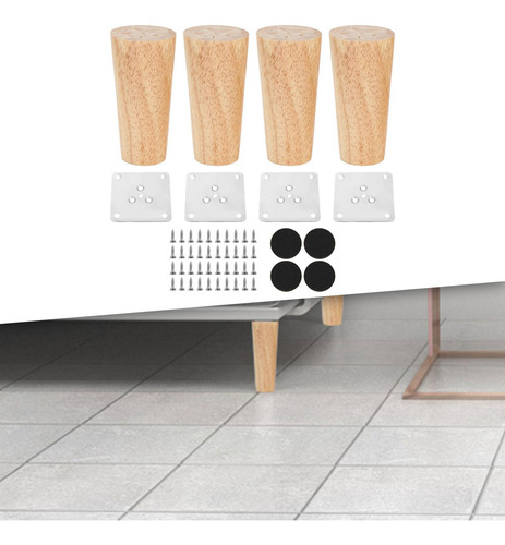 Patas De Gabinete De 4 Piezas, Patas De Altura 10cm