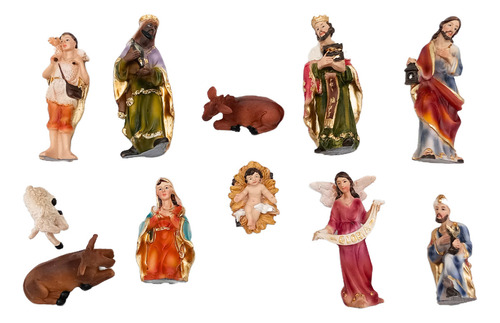 Pesebre Navideño Figuras Sagrada Familia Ceramica Artesanal