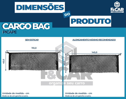 Rede Cargo Bag Caçamba Picape Fiat Strada Todas As Versões