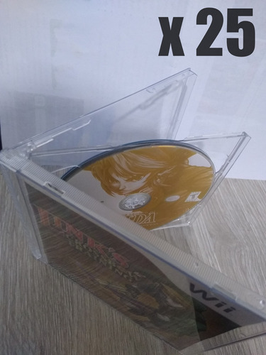 Estuche Acrílico Rígido Para 2 Dvd/cd X 25u, Espesor 10.4 Mm