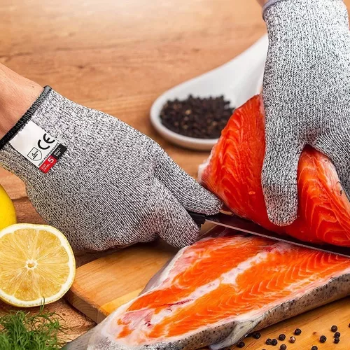 Guantes Carnicería Seguridad Nivel 5 Anticorte Cocina Resistente Setx2