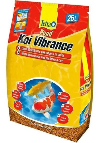 Ração Kinguio E Carpa Koi Vibrance Tetra 3,75kg 25l