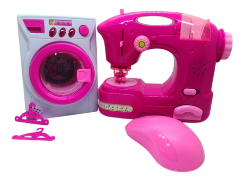 Maquina De Coser +lavadora Juguete Princesas Luz Movimiento 