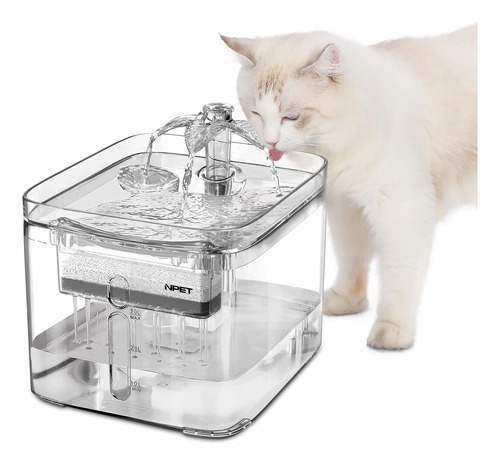 Fuente De Agua Npet Para Gatos, Dispensador Automatico De A
